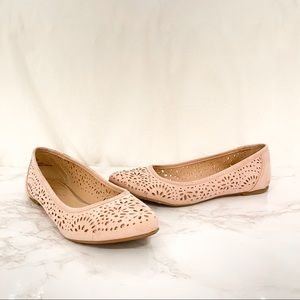 Cream Xappeal Suede Flats